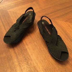 Berne Mev Woven Criss-Cross Brighten Black EU38